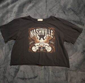 Altar'd State Nashville Graphic Tee - Charcoal